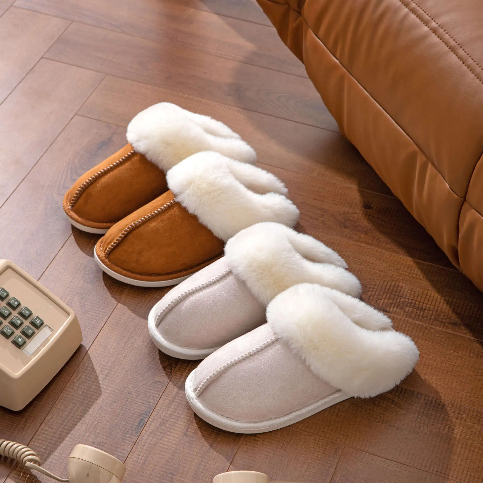 Hotel Slippers Fluffy House Indoor Home Women's Designer Winter Furry  Slippers - China Indoor Slipper and Cotton Slipper price | Made-in-China.com