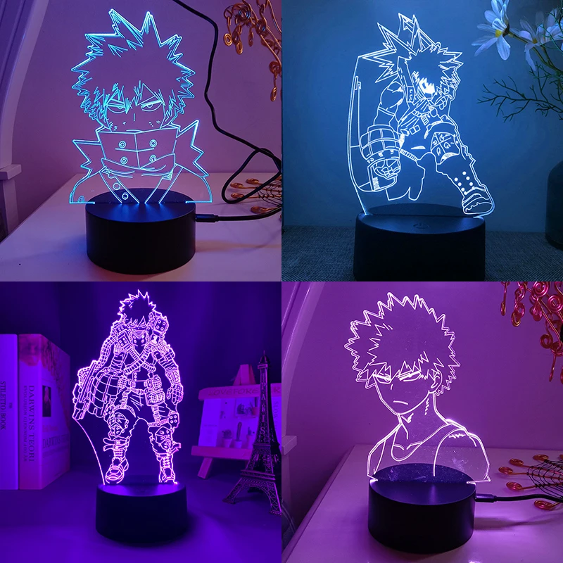 My Hero Academia Boku No Katsuki Bakugou фигурка моя геройская Академия для дома украшения ночник