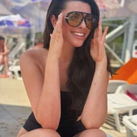 Women Brand Designer Luxury Sun Glasses Sex Vintage Oversized Sunglasses Female Black Fashion Oculos De Sol #300864 - Image 6