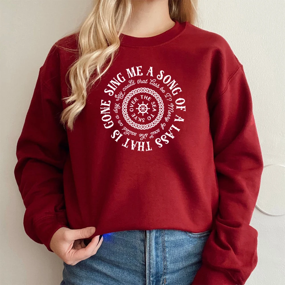 Sing Me A Song Skye Boat Lyrics Sweatshirt Outlander Book Series Pullover Jamie Fraser Fraser Ridge Clan Tv Show Sweatshirts