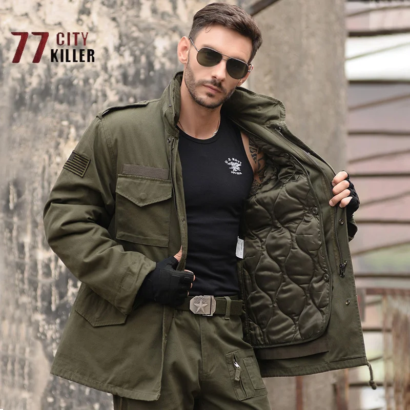 

Куртка мужская тактическая армейского зеленого цвета, ветровка со съемной хлопковой подкладкой, теплая уличная спортивная тренировочная куртка