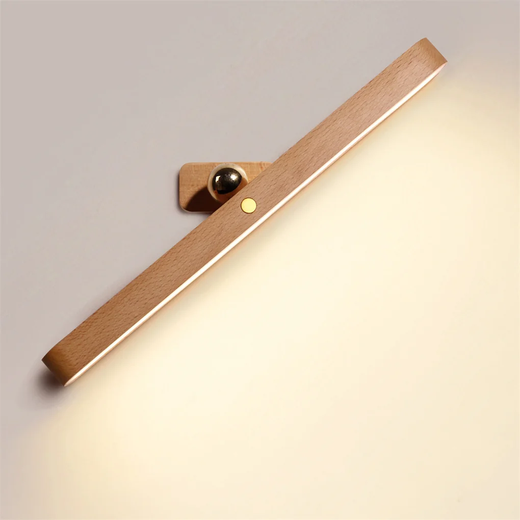 

Mirror Fill Light Bar 3 Modes Rechargeable Toilet Cabinet Makeup Lamp Wireless Closet Wall Wood Night Lighting Dressing Light