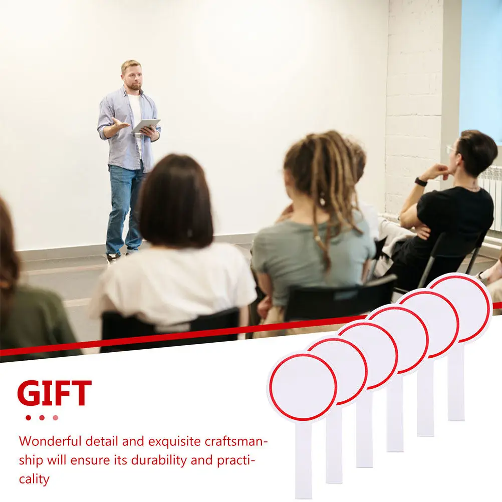 4Pcs 점수판 안정적인 휴대용 화이트보드 건식 지우개 패들 빈 쓰기 보드 재사용 가능한 점수 매기기 투표 마커