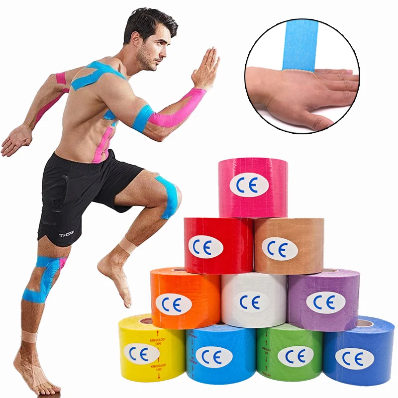 COYOCO Kinesiology Tape For Knee Pain Relief & Muscle Recovery-Elastic Sports Bandage For Athletic Support & Fitness Sports Tape Kinesiology Tape