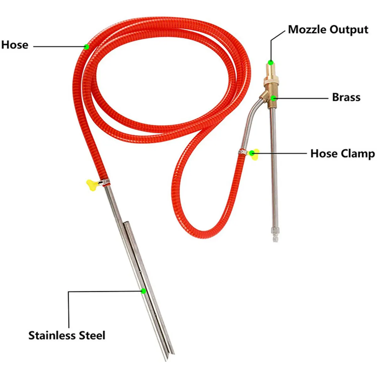High Pressure 5000PSl Pressure Washer Sandblasting Kit 1/4 Inch Quick Disconnect Car Washer Equipment Kit Cleaning
