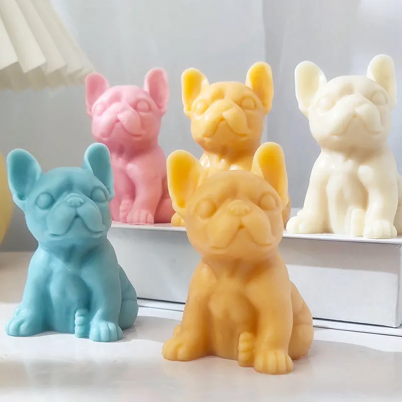 3D Dog Silicone Mold Handmade Candle Clay Soap Mould DIY Baking Chocolate  Ice Cream Mousse Fondant Cake Decorating Tools