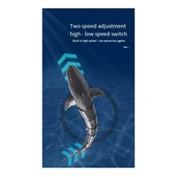2.4G RC Shark Toys for Kids, RC Water Toys RC Boat with Lightfor Swimming Pool Water Toys (with 2 Batteries) 1