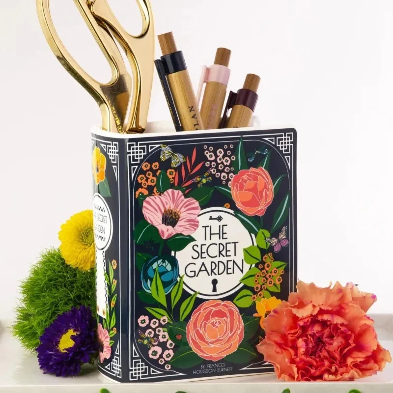 Ceramic Book Vase Nordic Style Modern Art Minimalist Interior Decoration Accessories Bookshelf Table Desk Shelf Office - Image 3