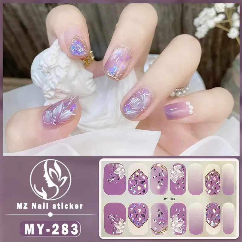 Waterproof 3D Rhinestone Nail Art Stickers - Sweet Self-Adhesive Manicure Decoration