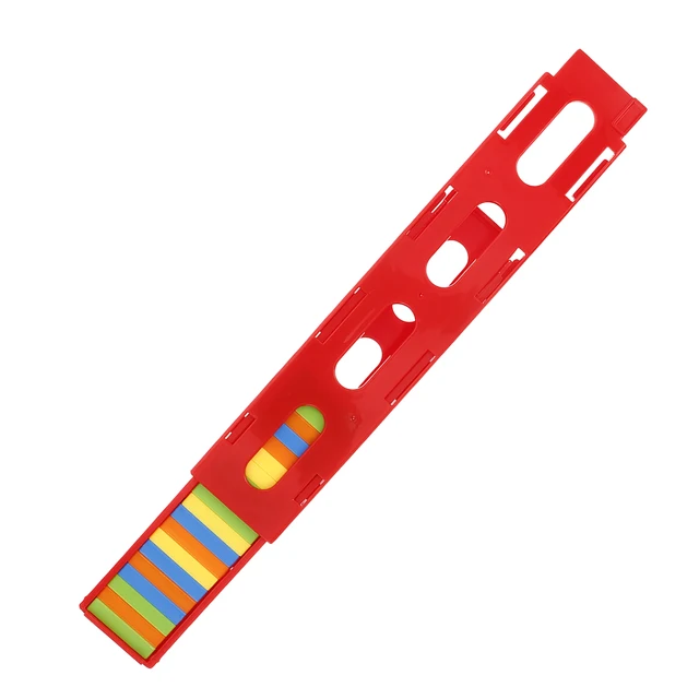 1 set Domino Train Accessories Small Train Set Plastic Easy Assembly Building Blocks Toys Kids Games Creativity Domino Series 1