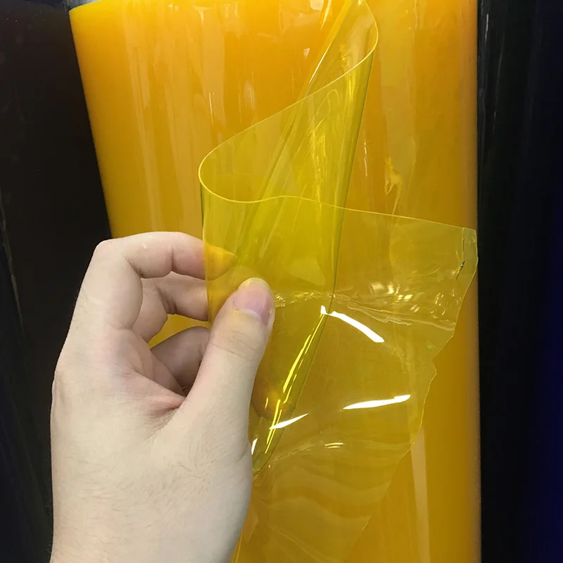

Jelly Clear Fabric Super Transparent polyester TPU mylar film for TPU Tape/bandage, polyester based30*135CM