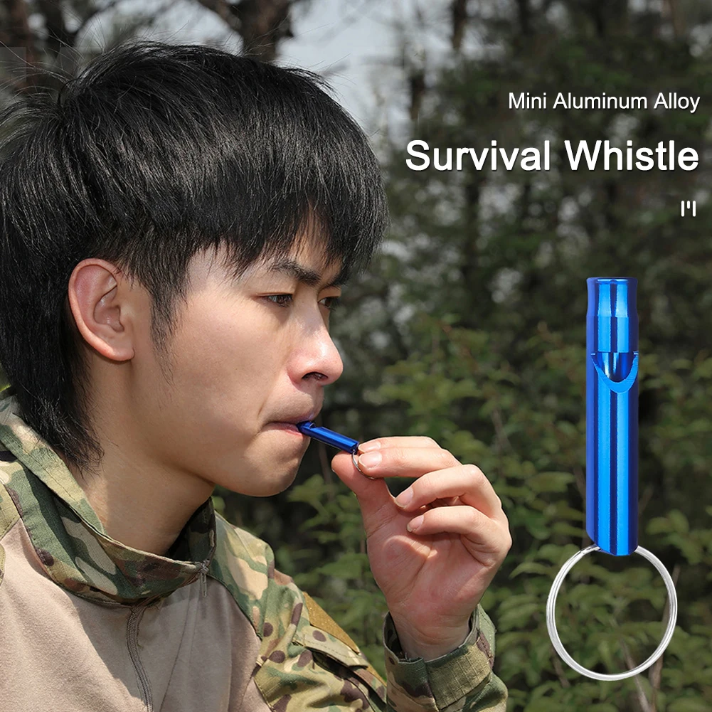Emergency Whistle Outdoor Survival Training Whistle Duraeble Alufer Lifesaving Mini for Sports for Camping Hiking