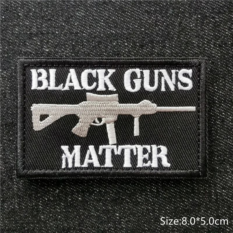 Stick patches für Kleidung taktische Patches Aufkleber auf Kleider abzeichen Schwarz-Weiß-Textst reifen Hakens ch laufe – Detail 22