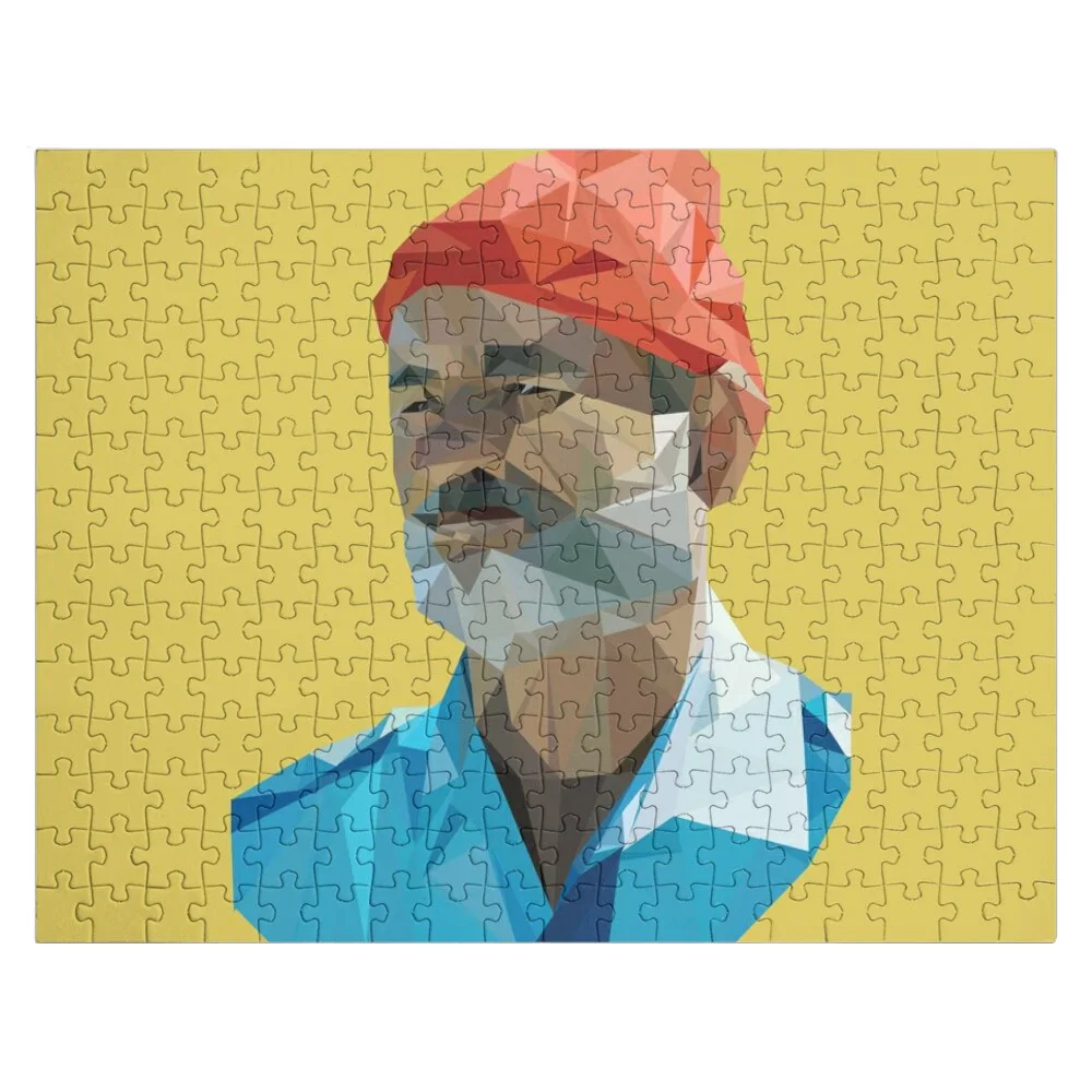 

The Life Aquatic with Steve Zissou geometric low poly portrait - Bill Murray Jigsaw Puzzle Puzzle For Children Scale Motors