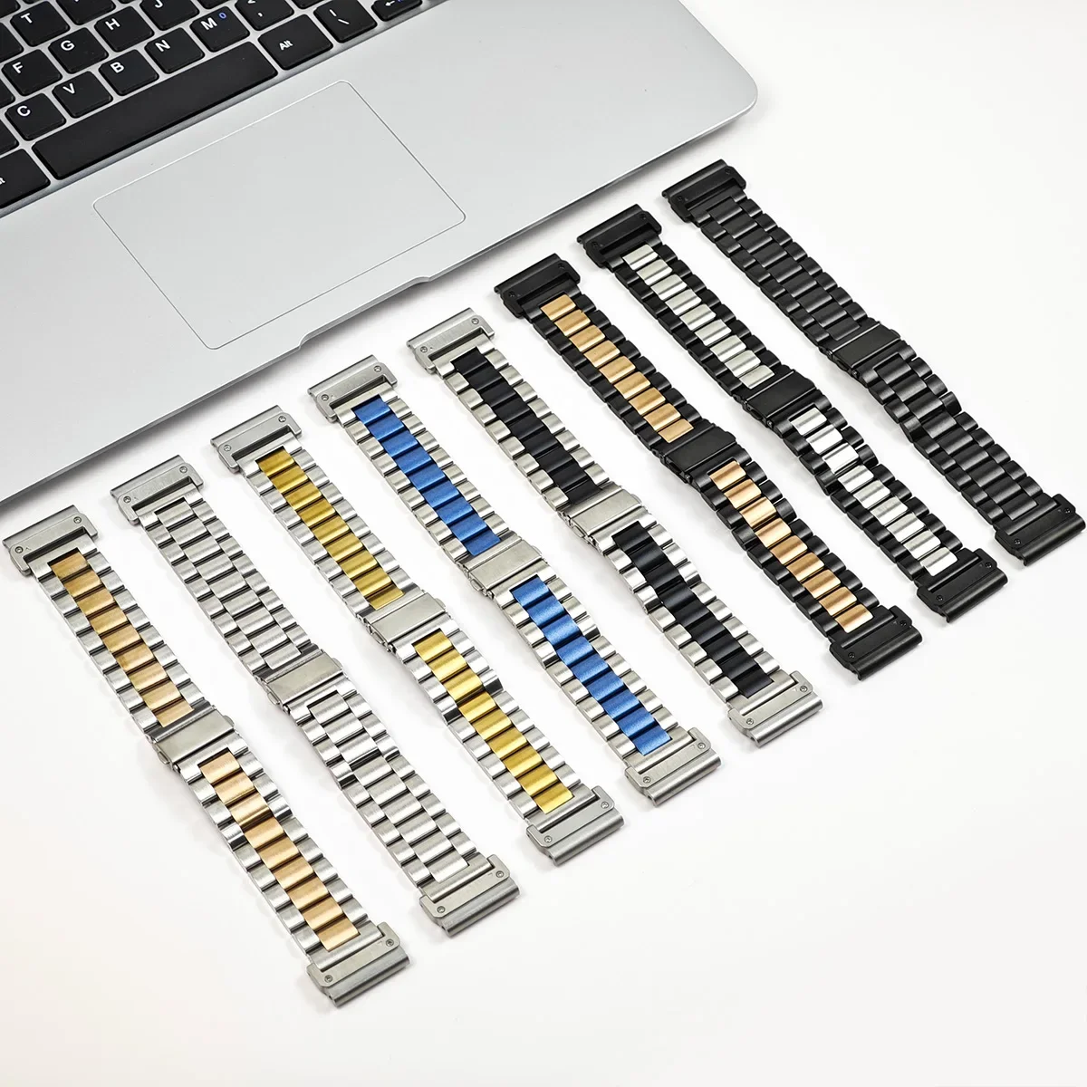 Stainless Steel Metal Watch Strap – Quick Easy Fit, 26/22mm