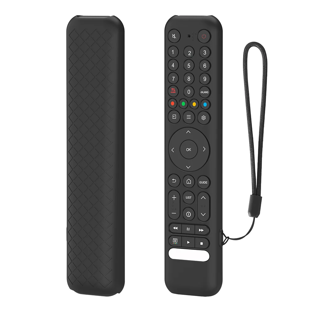 Silicone Anti-Slip Shockproof Remote Case with Lanyard