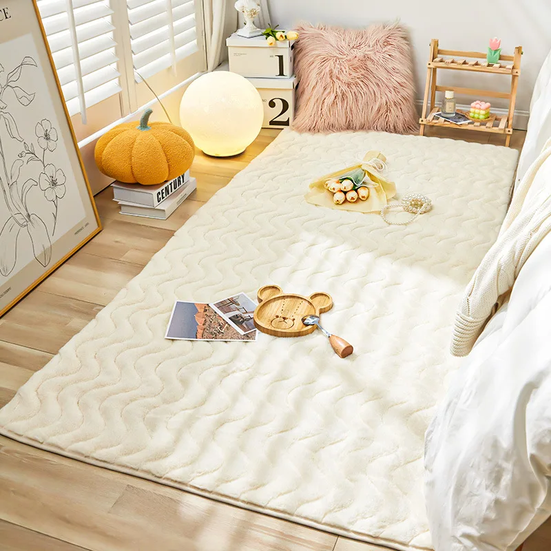 

Thickened Super Soft Floor Carpet Living Room Coffee Table Rugs Velvet Anti Slip Bedroom Fully Covered with Bedside Tatami Mats