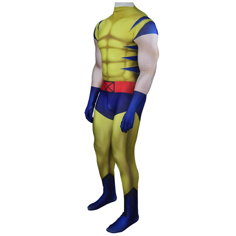 Marvel-Inspired Wolverine Spandex Bodysuit Cosplay Costume for Adults and Kids