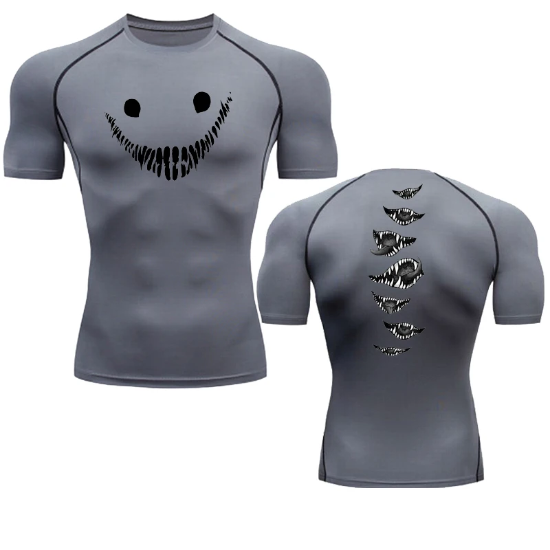 Short Sleeve T Shirt Sport T Shirt Running T Shirt Running T Shirts Compression T Shirt Running T Shirt Men Short Sleeve Compression Shirt Summer Quick Dry Top Black Bodybuilding Muscle Workout Breathable Gym