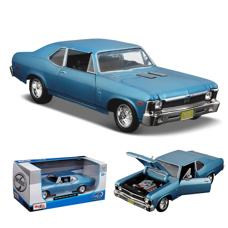 마이스토 1:24 쉐보레 1970 시뮬레이션 합금 자동차 모형 장난감 컬렉션 전시용품 선물