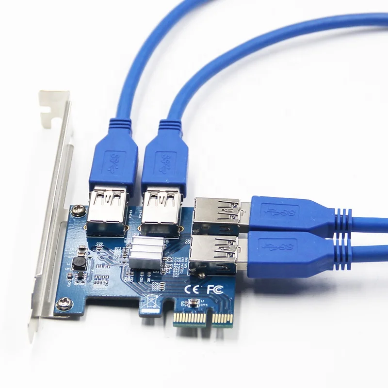 

PCI-E к PCI-E адаптеру-карте от 1 до 4pci-e к слоту PCI-E от одного до четырех USB 3,0 PCI-E
