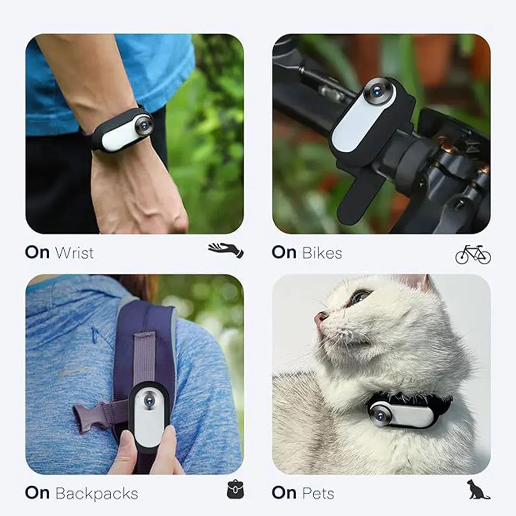 Pet Collar Camera USB Rechargeable HD 1080P LCD Display Lightweight Pet Sport Camera Support Video and Photo Function for Cats