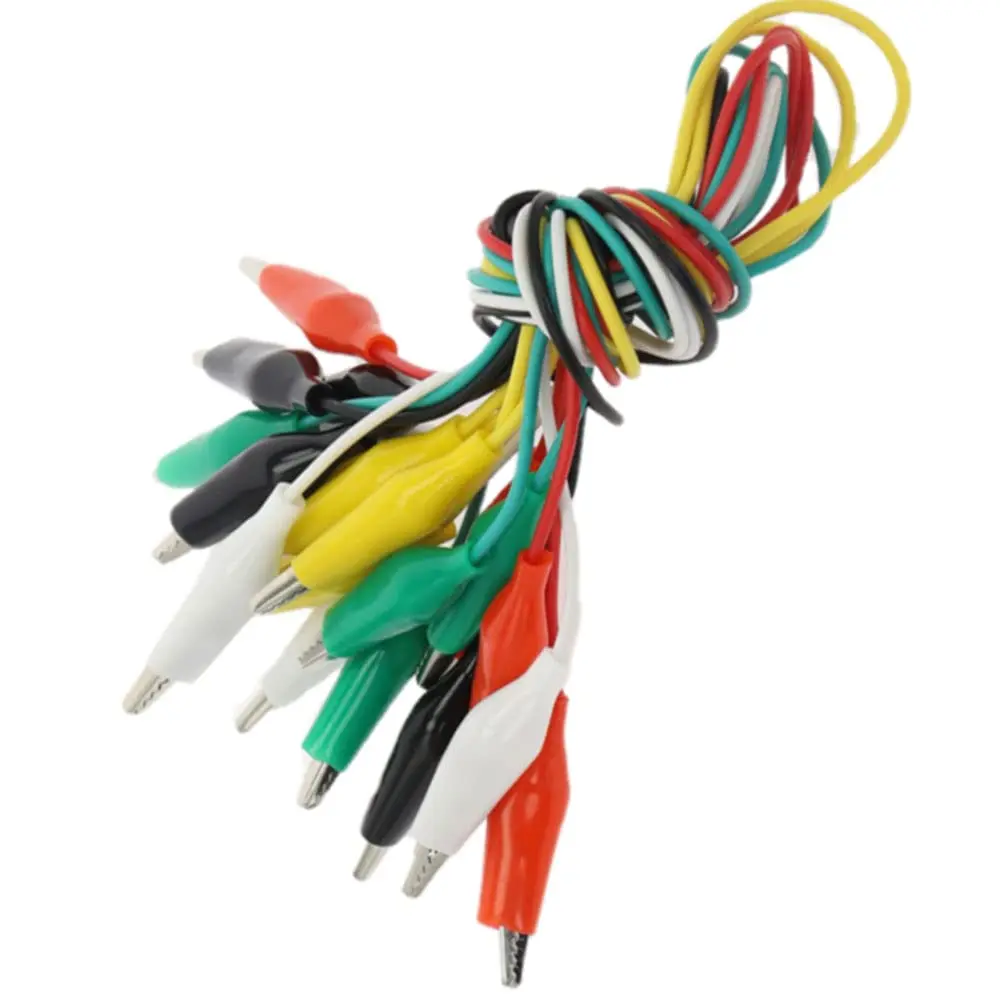 Line length 50cm Crocodile Clip Number 35mm Double-ended Crocodile Clips Cable alligator clips electric test clamp test clip test hooks clips alligator clip adapter Alligator Clips Wire Testing Wire Clip 10pcs