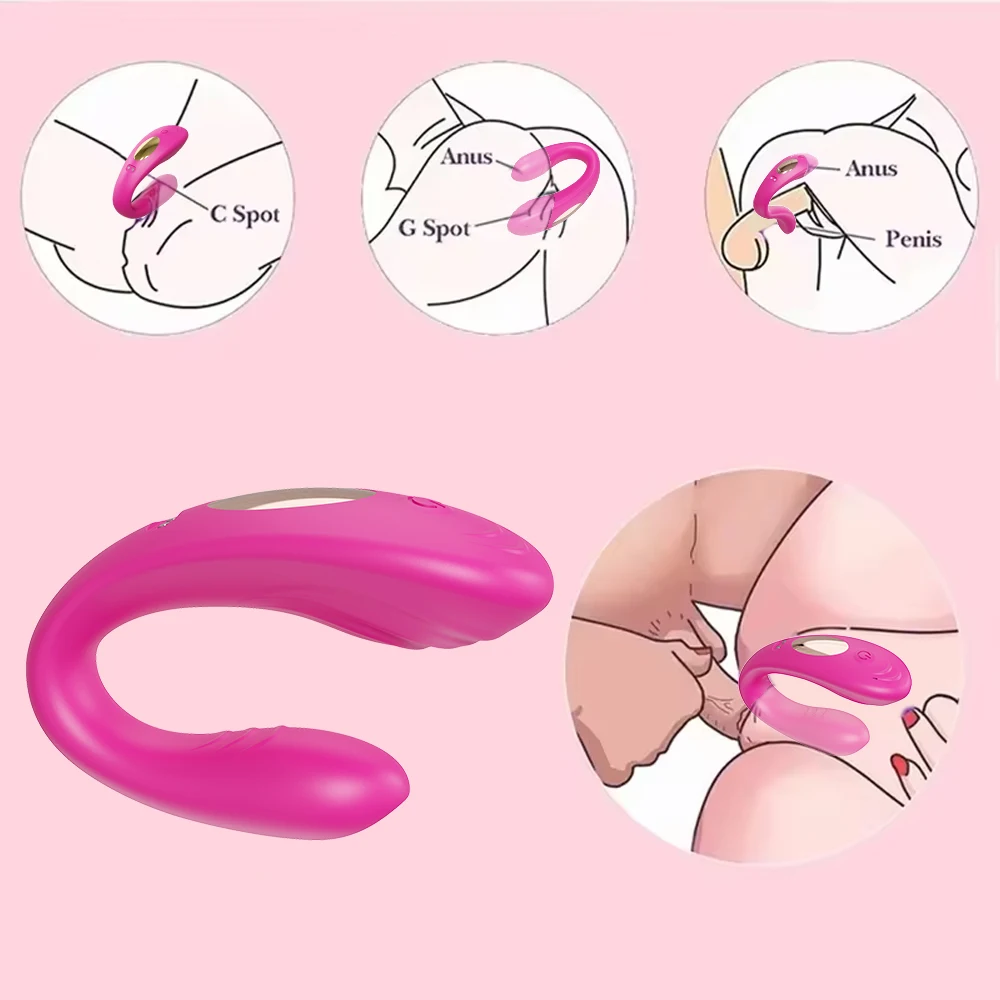 Paar Vibrator Tragbare U Typ Vibrator Für Frauen Vagina Klitoris Stimulieren G-Punkt Massage Weibliche Masturbation Erwachsene Sex Spielzeug 1