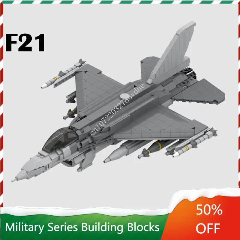 

1145 шт., конструктор MOC F21/модернизированная модель F16 1/35