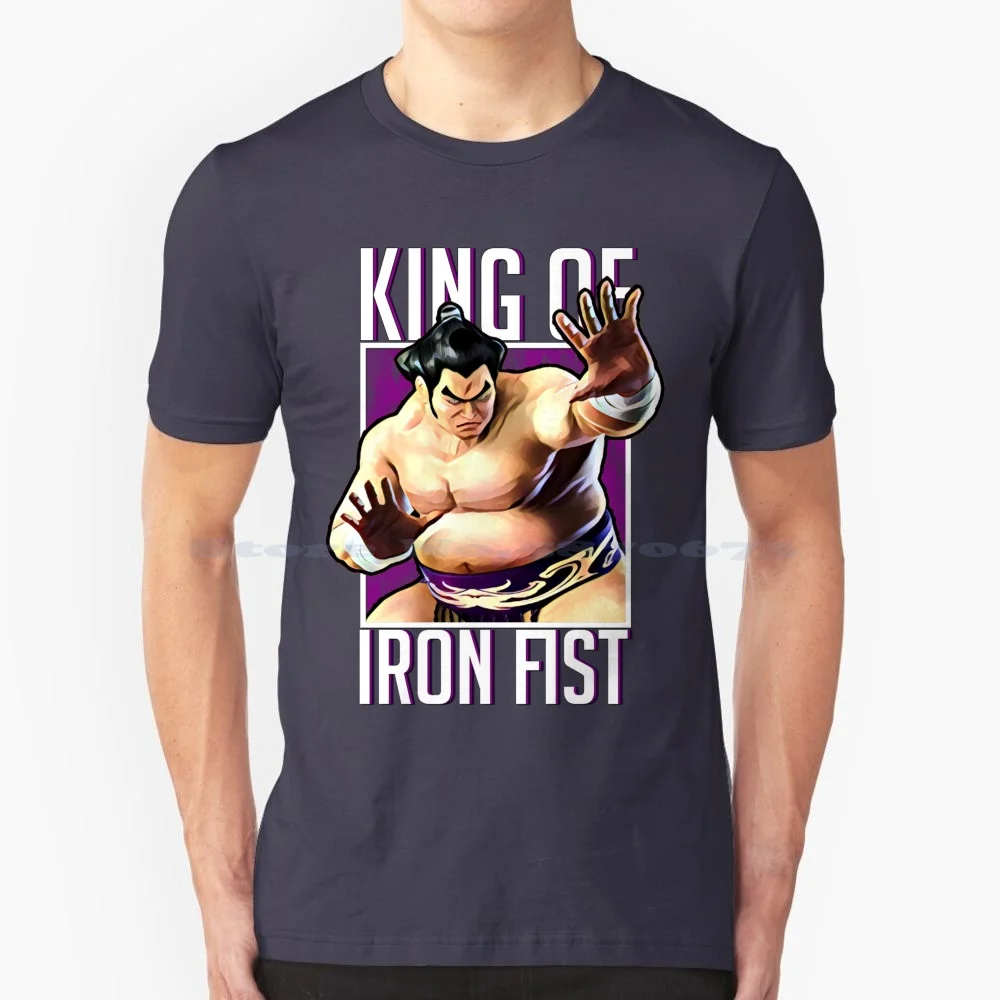 King Of Iron Fist-Maglietta Ganryu 100% Cotone Tee Tekken Fighting Game Comunità Fgc King Iron Fist Devil Tournament 7 Tag Gym