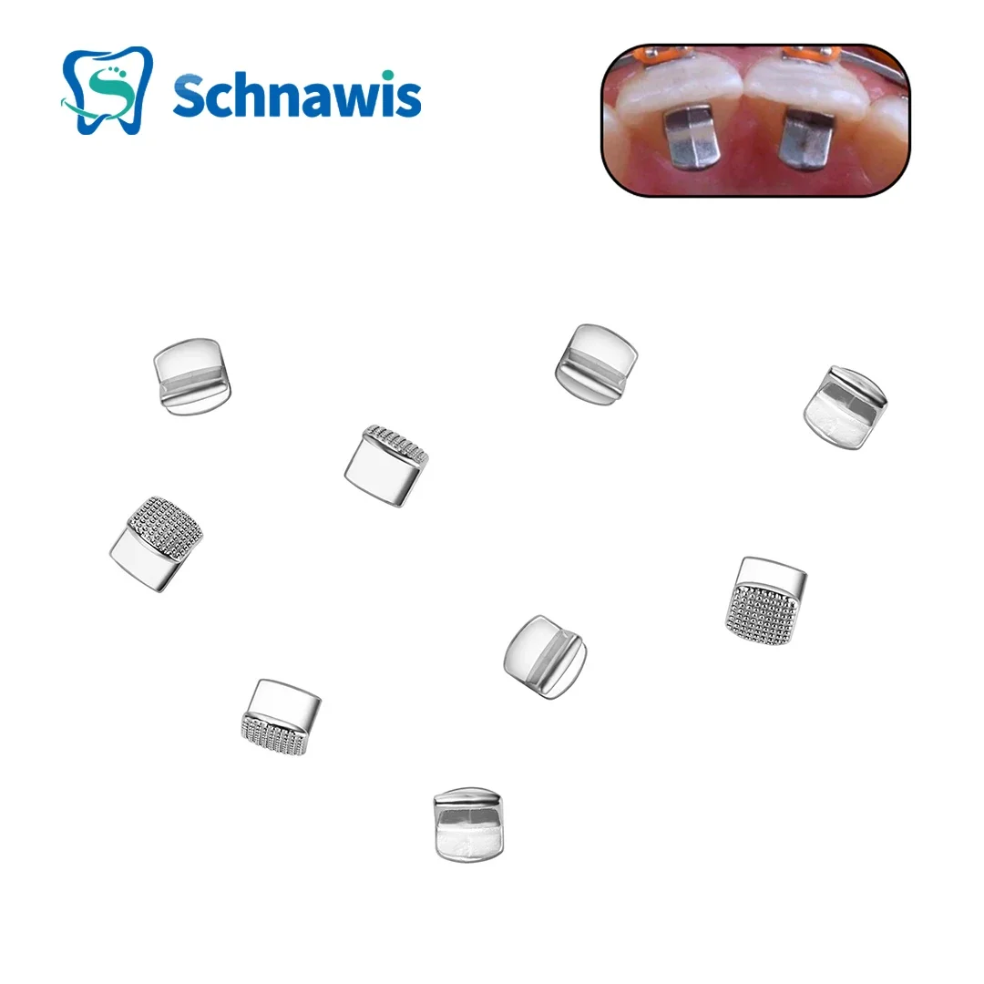 10 Pz Dentale Ortodontico Morso Turbo Morso Apri Cerniera Bondable Lingua Tamer Pulsanti Linguali Gancio Di Trazione Accessori