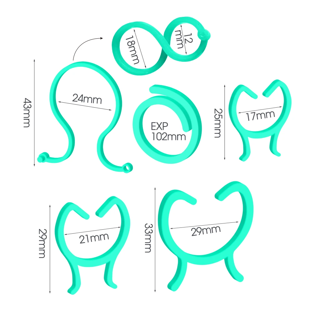 Garden Plant Support Clips for Climbing Vines Tomato Vegetable Flower Lever Loop Clamp Planting Gripper Hold Securing Stem 60PCS