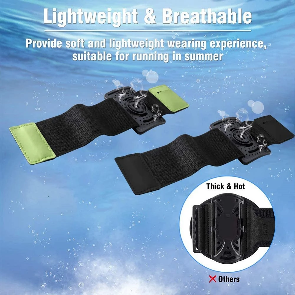 Mobile Phone Armband Phone Arm Band Phone Armband Sports Arm Bag Fitness Arm Bag Universal Outdoor Sports Phone Holder Armband Wrist Case Gym Running Arm Band Phone Bag For IPhone Samsung 4.5-6.5 Inch
