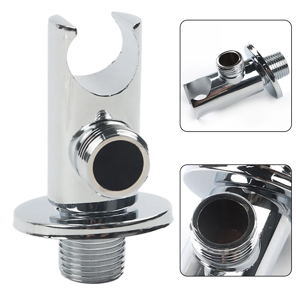 Shower Head Holder Bracket Wall Mounted Outlet Elbow Shower Hose