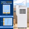 Small Air Conditioner Portable 10,000 BTU with Built-in Dehumidifier - Portable AC unit for rooms up to 450 sq ft - W 4