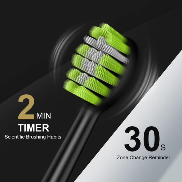 Sonic Electric Toothbrush Adult Smart Timing Tooth Brush Teeth Whitening Fast USB Rechargeable Toothbrush with Replacement Head 4
