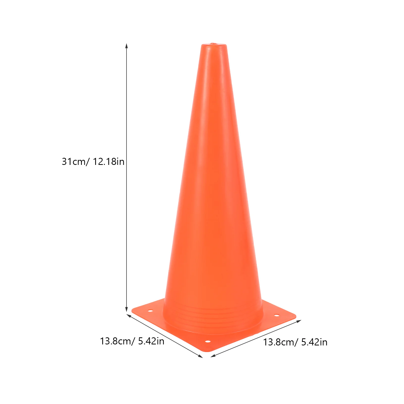 4 Pcs Safety Cone Soccer Cones Sports Road Ldpe Foot Training Supplies Plastic Football Traffic images - 6