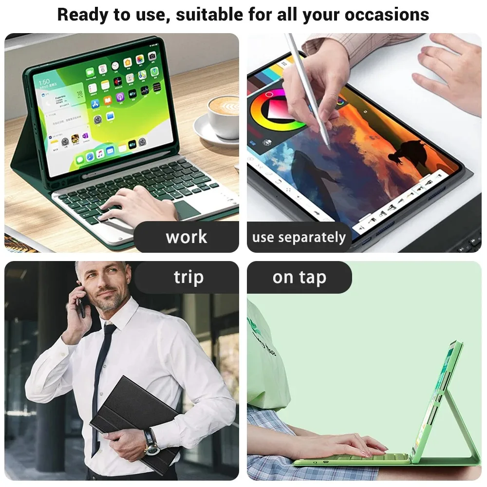Detachable Bluetooth Keyboard Case