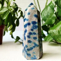 Natural Stone K2 Wand Point Crystal Tower Sorcery Spiritual Meditation Healing Square Tower Feng Shui Crystal Room Decoration 1