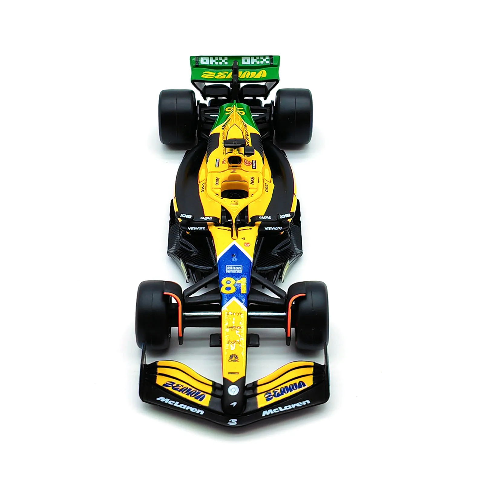 Bburago 1:43 2024 F1 Mclaren Mcl38 Monaco Grand Prix F1 Alloy Miniature Diecast Model #4 #81 Lando Norris ﻿F1 Car Toys Gift 4
