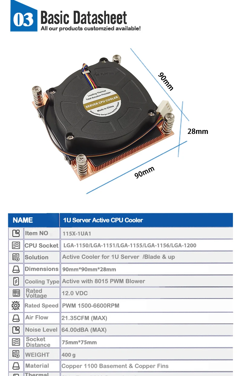 dissipador de calor para intel lga1150 lga1151