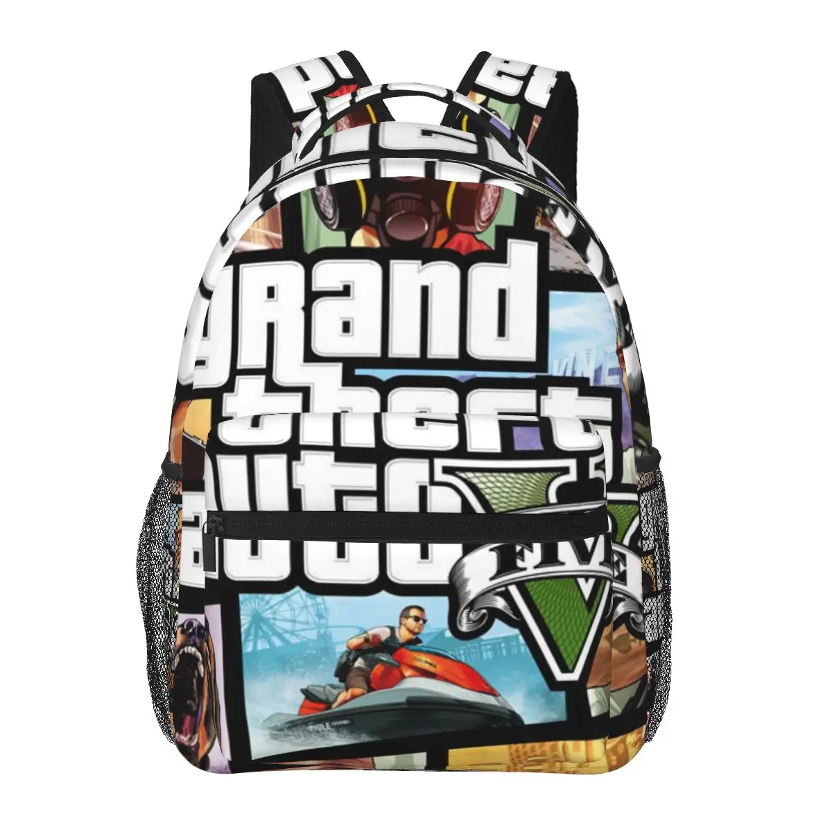 

Повседневный Рюкзак для игры Gta 5, студенческий Повседневный дорожный рюкзак унисекс для компьютера