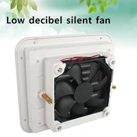 Grille de réfrigérateur avec ventilateur pour remorque RV, caravane, Air latéral, Vent fort, échappement, accessoires automobiles, style de voiture, camping-Car, 12V, 4W 2