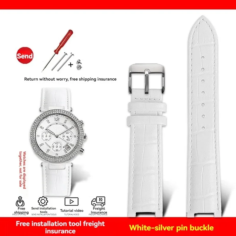 Luxurious Genuine Leather Watch Strap – Premium Cowhide Calfskin, Various Sizes Available
