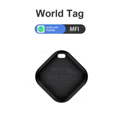 Compact Bluetooth GPS Tracker with Apple Find My Integration (Black 1 pcs)