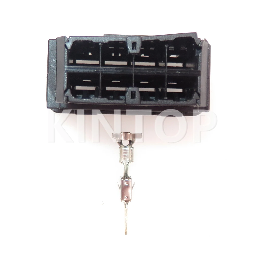 1 Set 8 Pins Auto AC Assembly Plastic Housing Connectors With Wires Car Unsealed Wire Cable Socket 1J0 972 784 1J0972784 For VW
