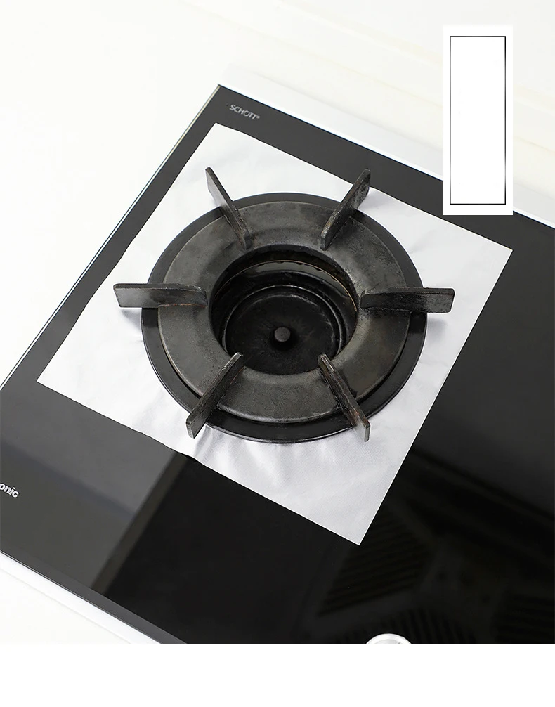 Description Picture 2 of item1/2/4Pcs Gas Stove Protector Oil-Proof Gas Burner Cover Liner Antifouling Waterproof Stovetop Protector Kitchen Accessories