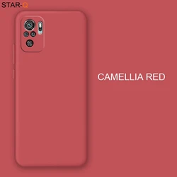 Premium Liquid Silicone Protective Phone Case - Soft Back Cover with Camera Protection for Xiaomi Redmi Note Series (JK Camellia red)