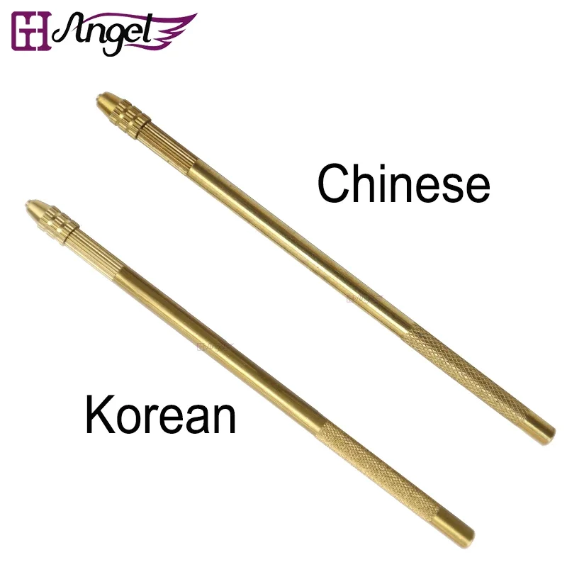 4 Size Ventilating Needles(1-1,1-2,2-3,3-4)+1 Brass Holder Make/Making/Repair Lace Wigs Toupee Hairpiece Wig Knotting Hook Sets hair extensions tool lace wig needles