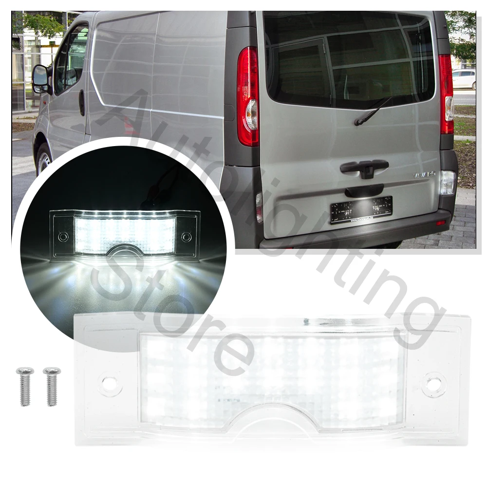 1PCanbusRearLedLicenseNumberPlateLightForOpelVauxhallVivaro